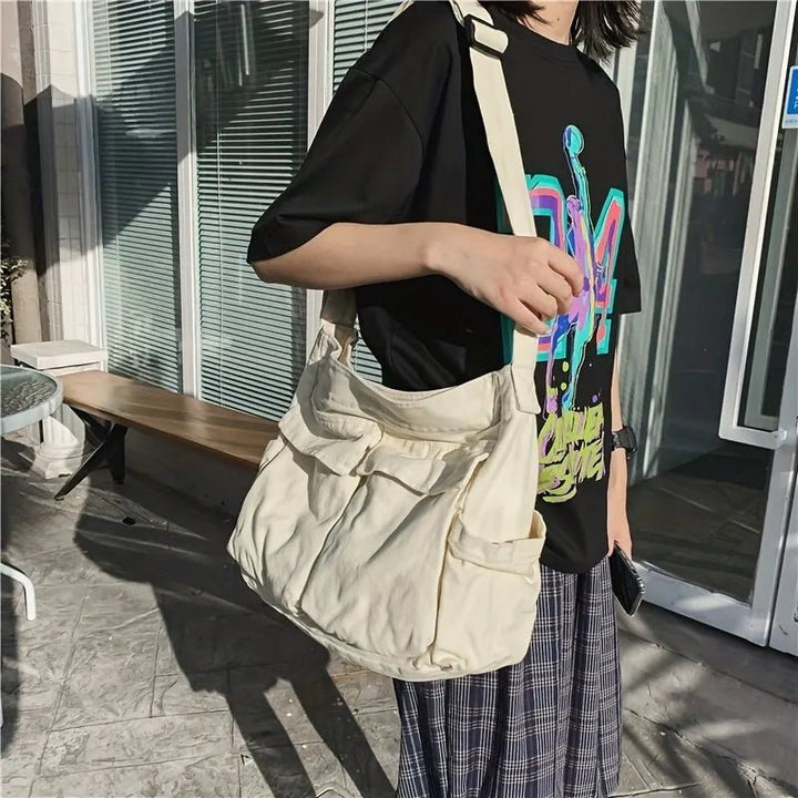 Rosalie | Borsa tote vintage in tela con scomparti multipli 3
