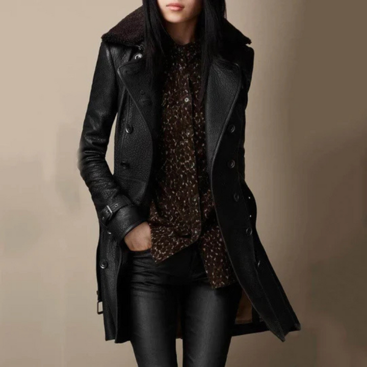 Sara | Trench coat dal design lungo e senza tempo 0