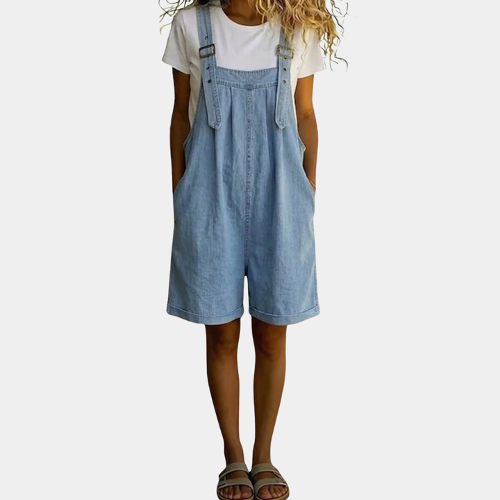 Sarina | Elegante Salopette Donna in Denim Morbido e Vintage 1