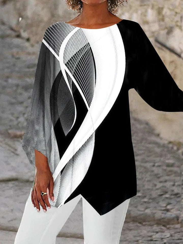 Scarlett | Elegante e trendy tunica asimmetrica geometrica 1
