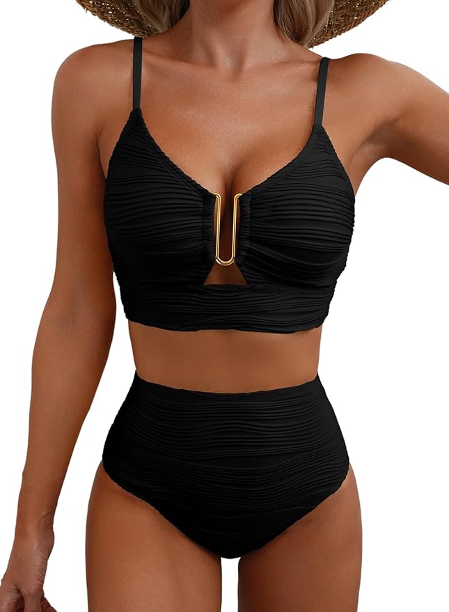 Selenia | Bikini Donna Comodo, Modellante &amp; Elegante con Costumi Vita Alta 0