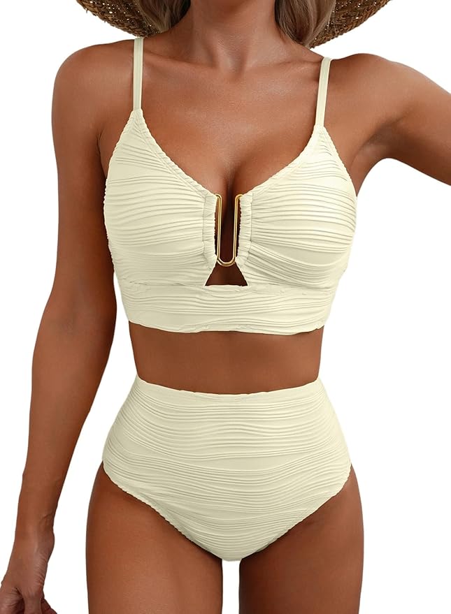 Selenia | Bikini Donna Comodo, Modellante &amp; Elegante con Costumi Vita Alta 8