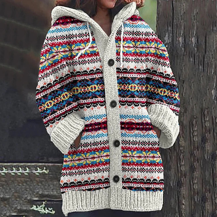 Selina | Cardigan caldo da donna con elegante fantasia 0