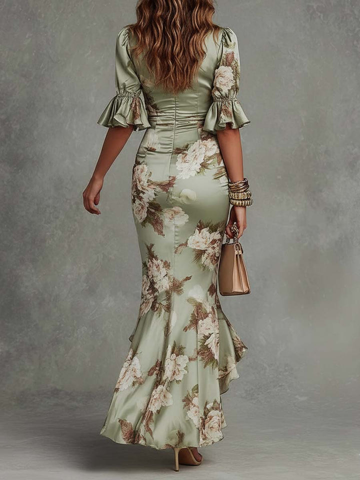 Serafina | Elegante Maxi Abito Avvolgente da Donna per Cerimonia e Occasioni Speciali 2