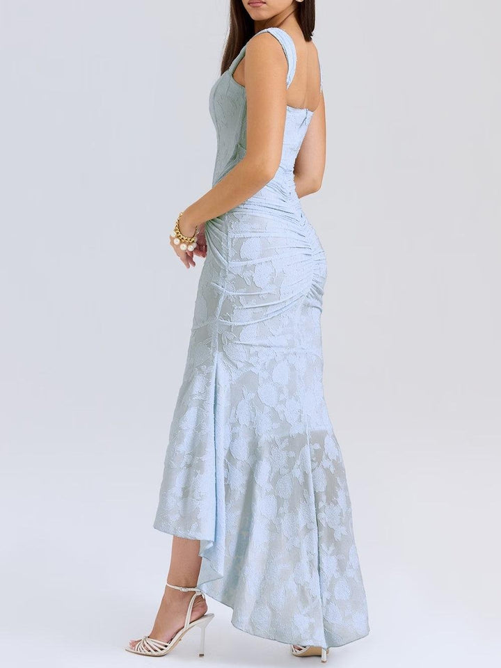 Seraphina | Abito a sirena in pizzo jacquard con corsetto sofisticato 3