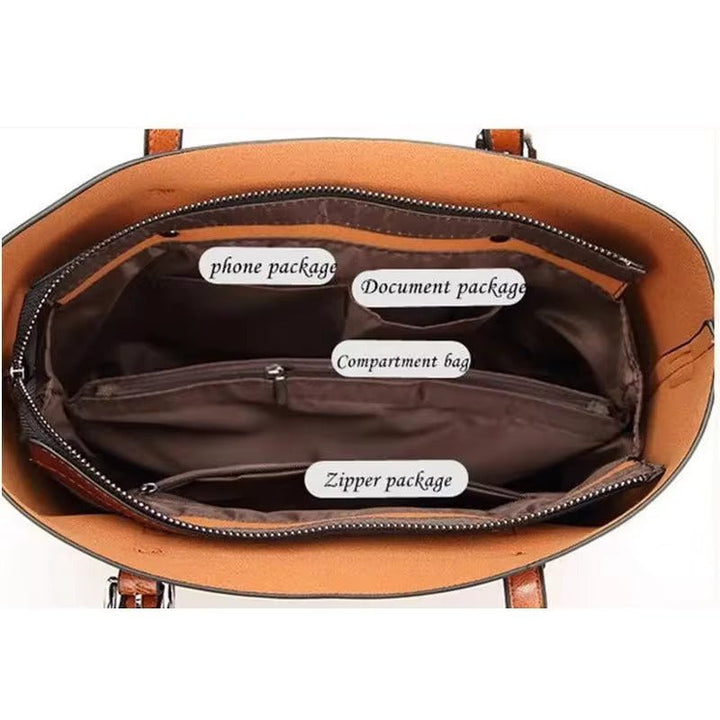 Seraphina | Elegante borsa tote in cera d'olio effetto pelle 1