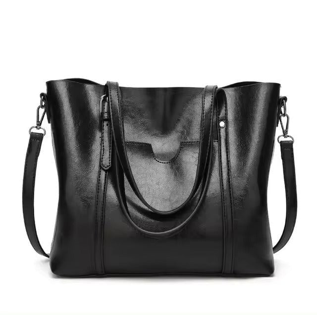Seraphina | Elegante borsa tote in cera d'olio effetto pelle 3