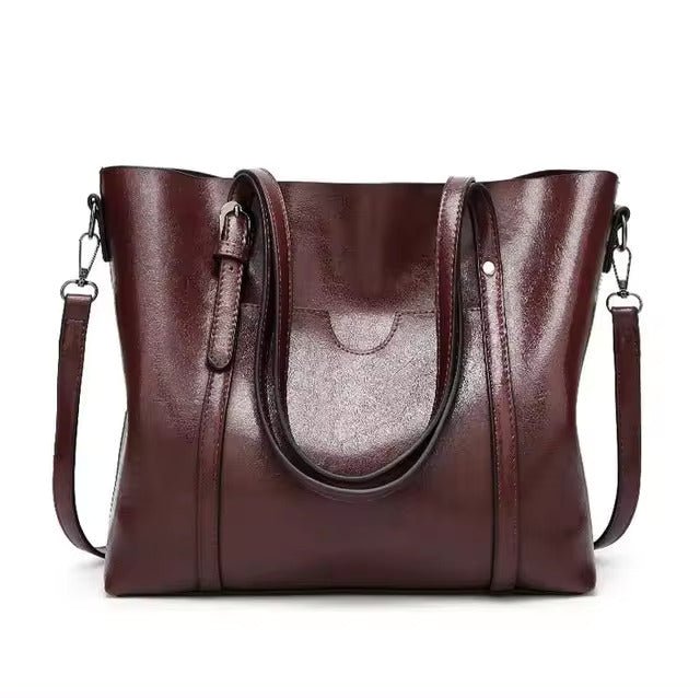 Seraphina | Elegante borsa tote in cera d'olio effetto pelle 5