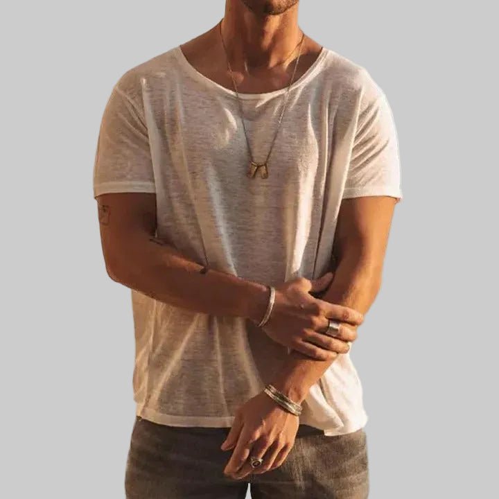 Sergio | Elegante e Traspirante T-Shirt da Uomo in Cotone, Manica Corta 0