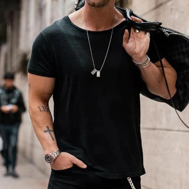 Sergio | Elegante e Traspirante T-Shirt da Uomo in Cotone, Manica Corta 1
