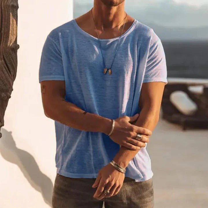 Sergio | Elegante e Traspirante T-Shirt da Uomo in Cotone, Manica Corta 2