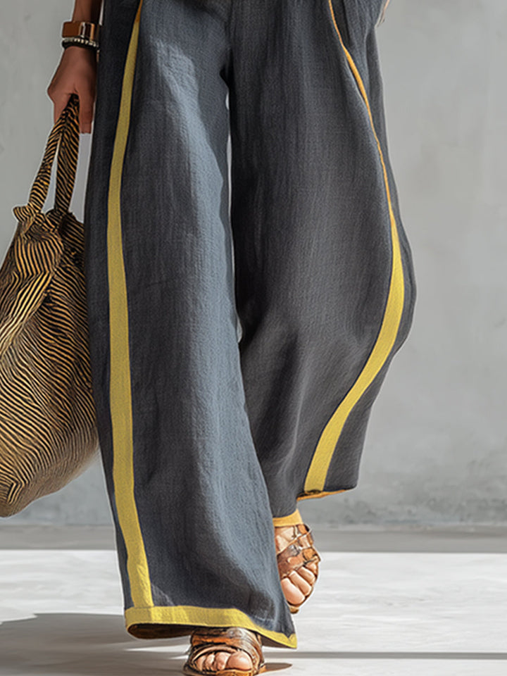Sienna | Completo Donna Elegante – Set Due Pezzi Casual-Chic con Top Senza Maniche e Pantaloni a Gamba Larga 4