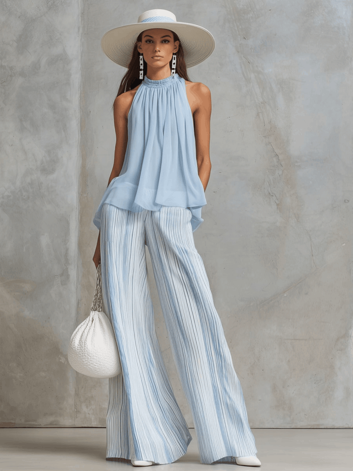 Sienna | Elegante Completo Estivo Due Pezzi in Chiffon Leggero e Fluido 6