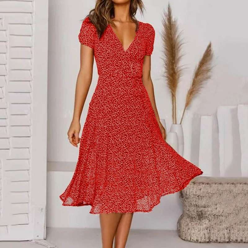 Sofia | Abito Donna A-Lijn – Elegante, Versatile &amp; Con Scollo a V 6