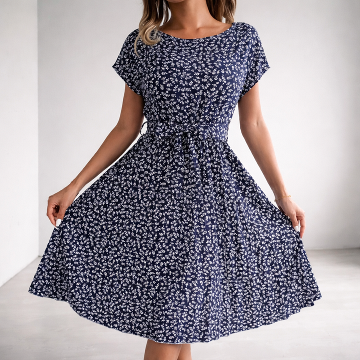 Sofia | Elegante Abito Floreale Cerimonia – Romantico e Versatile per Occasioni Speciali 0