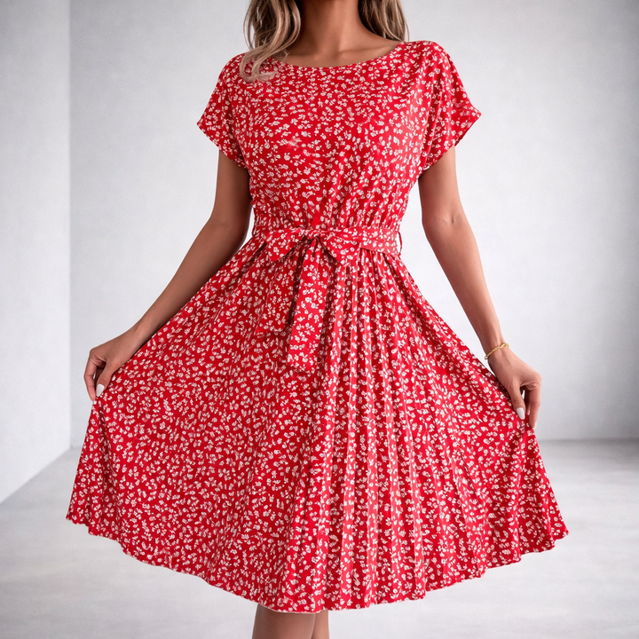 Sofia | Elegante Abito Floreale Cerimonia – Romantico e Versatile per Occasioni Speciali 1