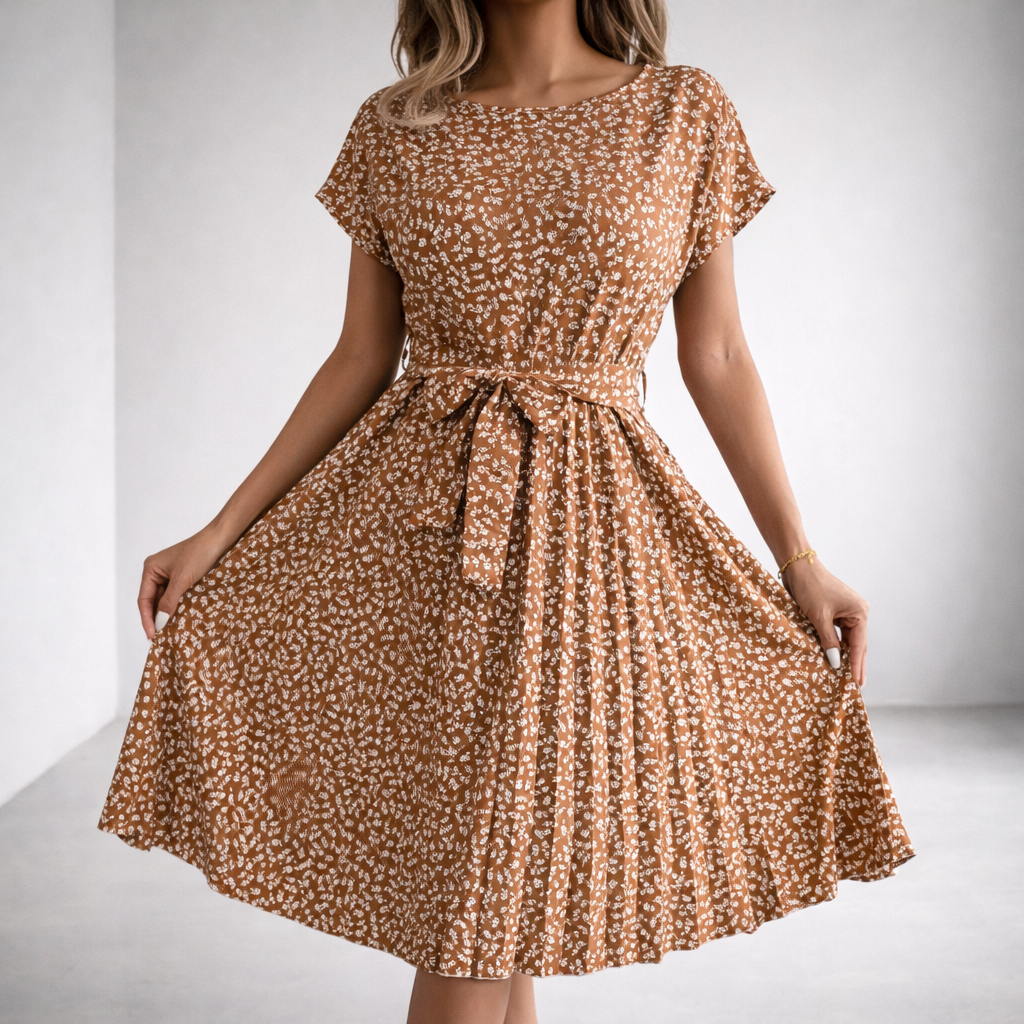 Sofia | Elegante Abito Floreale Cerimonia – Romantico e Versatile per Occasioni Speciali 5