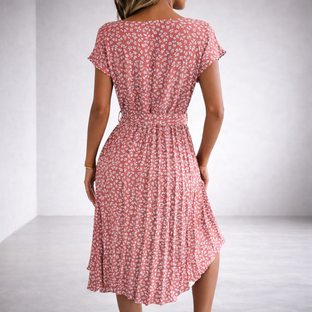 Sofia | Elegante Abito Floreale Cerimonia – Romantico e Versatile per Occasioni Speciali 6