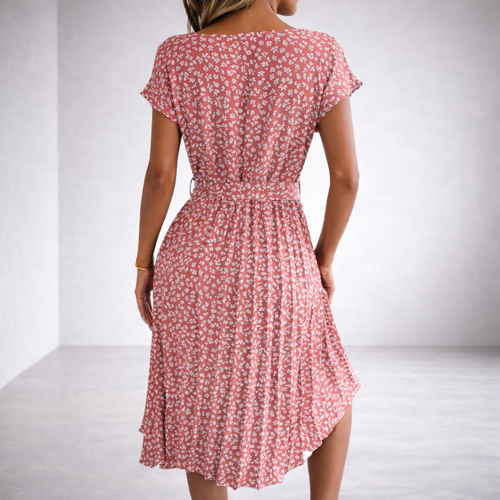 Sofia | Elegante Abito Floreale Cerimonia – Romantico e Versatile per Occasioni Speciali 6
