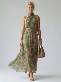 Laura | Elegantes, sommerliches Midikleid mit Blumenmuster