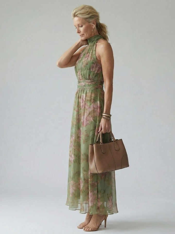 Sofia | Elegante Abito Midi Floreale per Cerimonia e Occasioni Estive 2