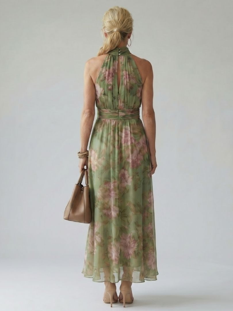 Sofia | Elegante Abito Midi Floreale per Cerimonia e Occasioni Estive 3