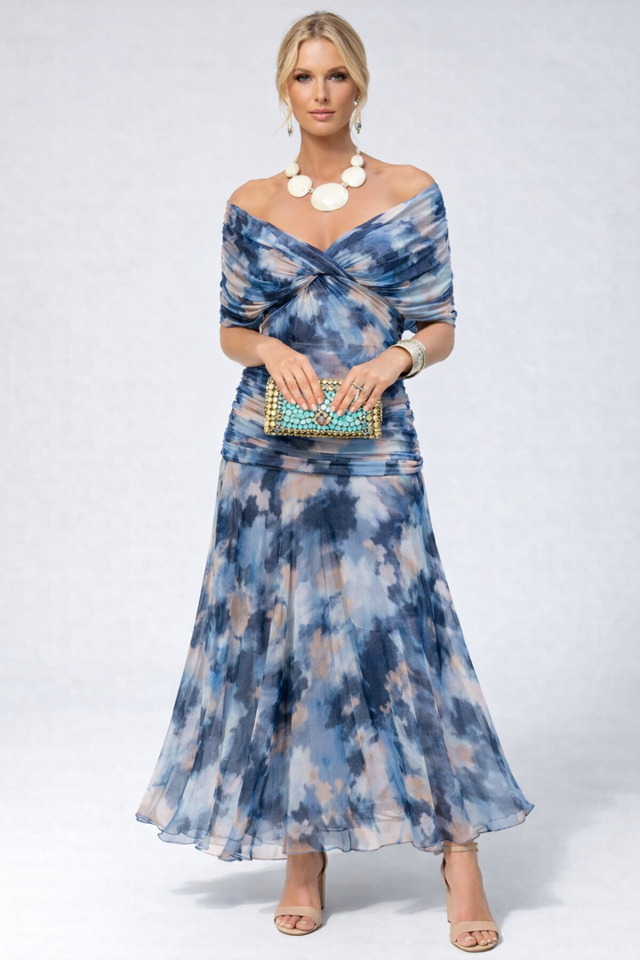 Sofia | Elegante Abito da Donna Midi in Tessuto Fluido per Cerimonie e Occasioni Speciali 2