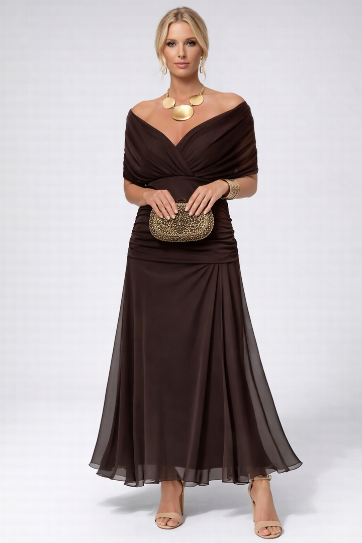 Sofia | Elegante Abito da Donna Midi in Tessuto Fluido per Cerimonie e Occasioni Speciali 3