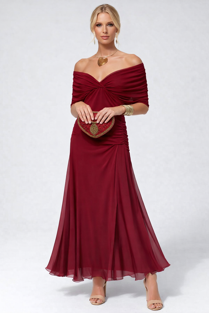 Sofia | Elegante Abito da Donna Midi in Tessuto Fluido per Cerimonie e Occasioni Speciali 4