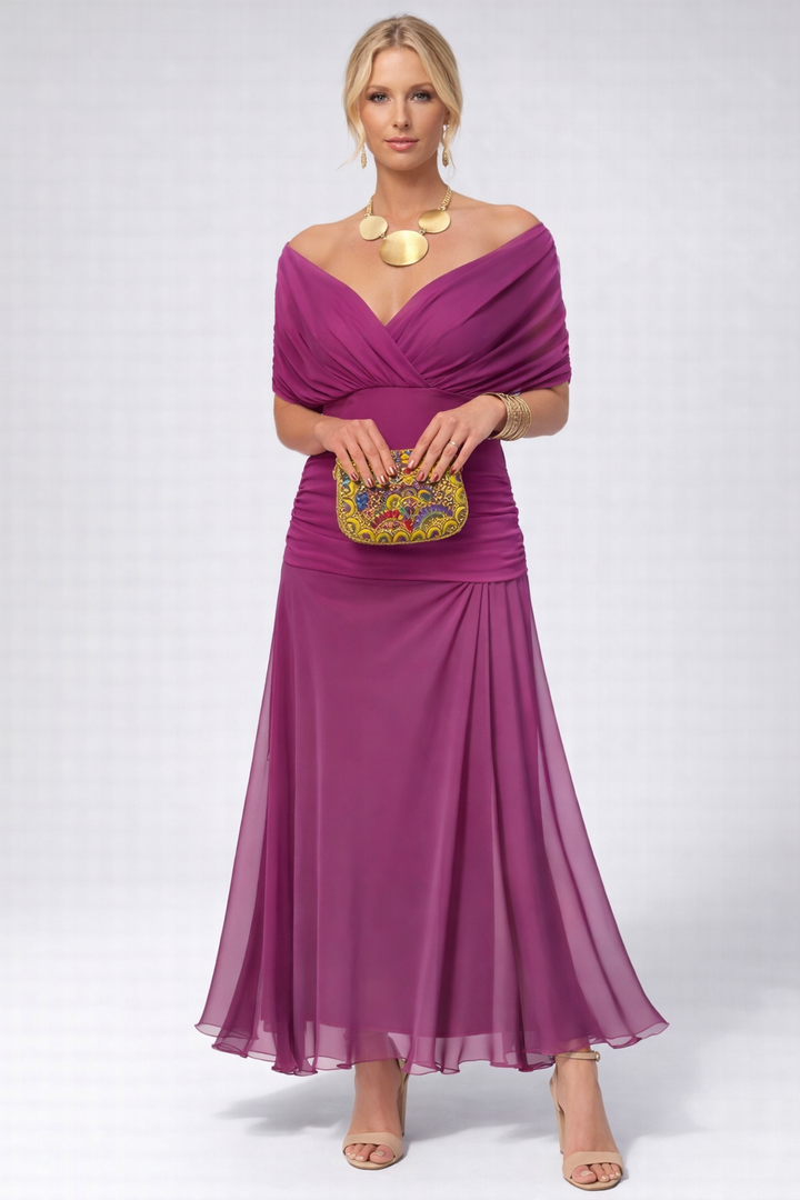 Sofia | Elegante Abito da Donna Midi in Tessuto Fluido per Cerimonie e Occasioni Speciali 5