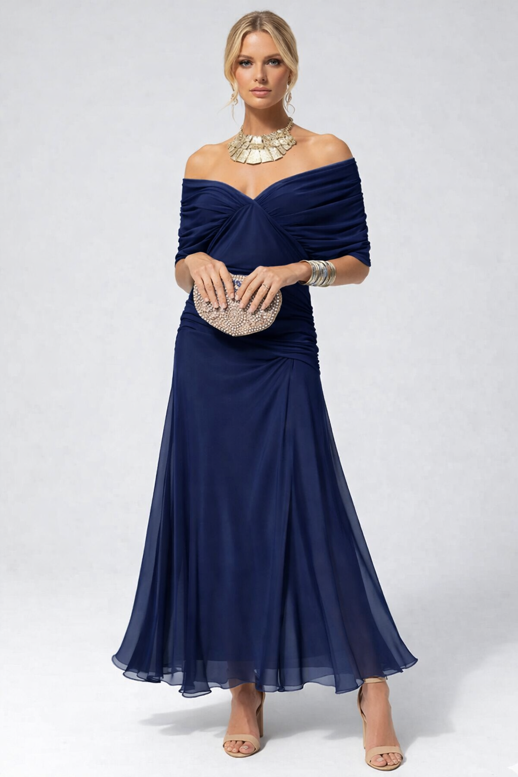 Sofia | Elegante Abito da Donna Midi in Tessuto Fluido per Cerimonie e Occasioni Speciali 6