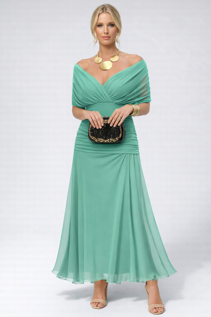 Sofia | Elegante Abito da Donna Midi in Tessuto Fluido per Cerimonie e Occasioni Speciali 8