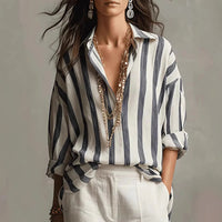 Isabella | Camicia a righe da donna elegante e versatile