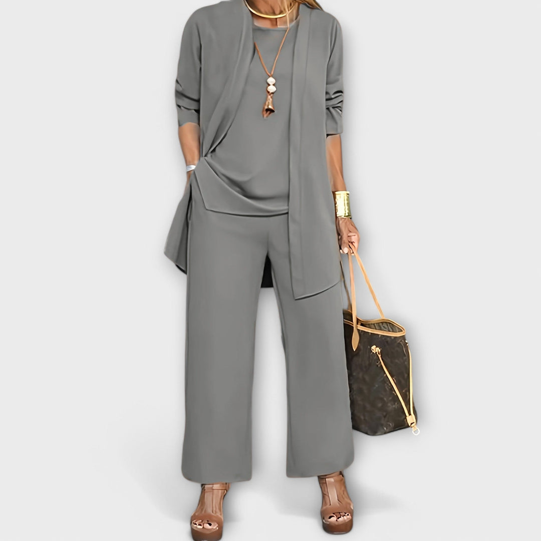 Sofia | Elegante e Confortevole Completo Loungewear in Tre Pezzi 1