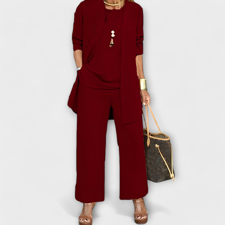 Sofia | Elegante e Confortevole Completo Loungewear in Tre Pezzi 3