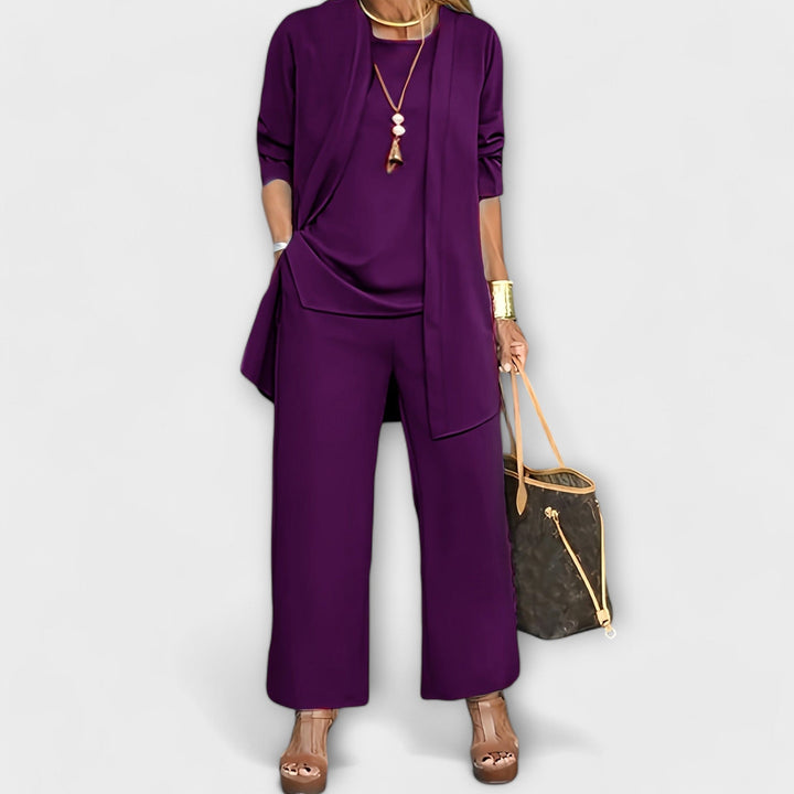 Sofia | Elegante e Confortevole Completo Loungewear in Tre Pezzi 8