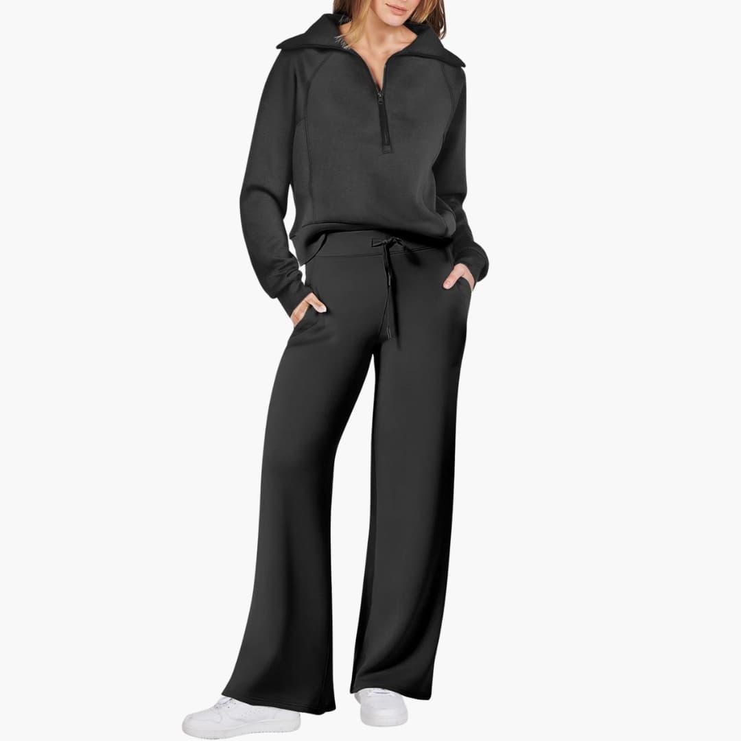 Sofia | Elegante e Confortevole Set Lounge per Casa – Top Sportivo e Pantaloni a Gamba Larga 10