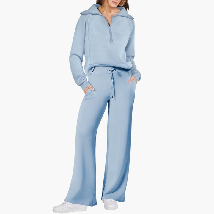 Sofia | Elegante e Confortevole Set Lounge per Casa – Top Sportivo e Pantaloni a Gamba Larga 12