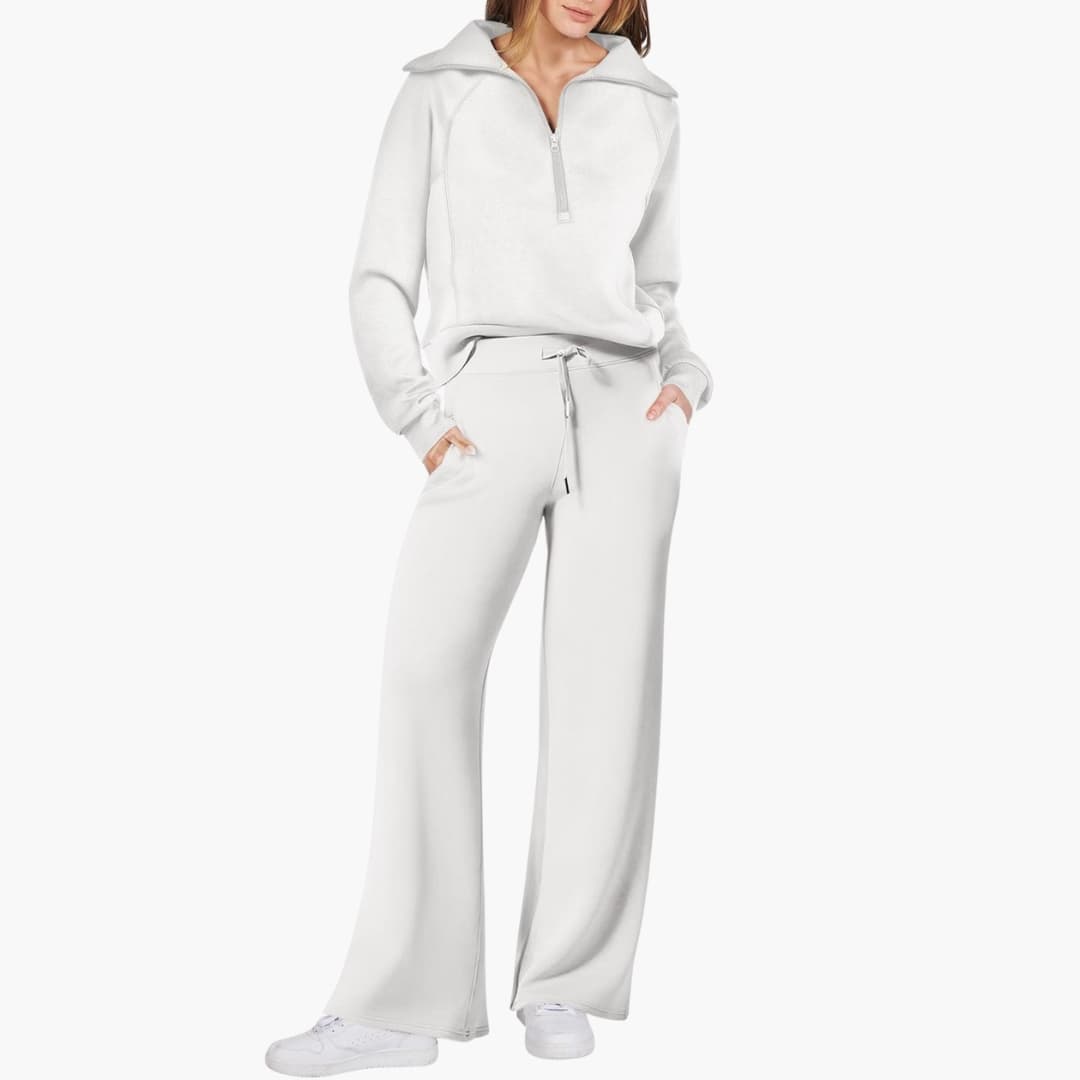 Sofia | Elegante e Confortevole Set Lounge per Casa – Top Sportivo e Pantaloni a Gamba Larga 13