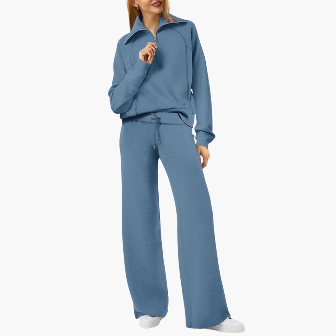 Sofia | Elegante e Confortevole Set Lounge per Casa – Top Sportivo e Pantaloni a Gamba Larga 15