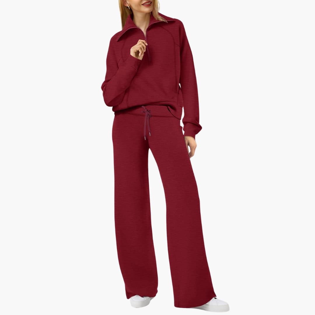 Sofia | Elegante e Confortevole Set Lounge per Casa – Top Sportivo e Pantaloni a Gamba Larga 16