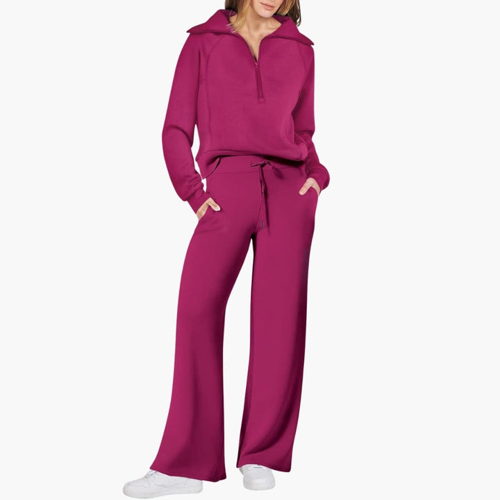 Sofia | Elegante e Confortevole Set Lounge per Casa – Top Sportivo e Pantaloni a Gamba Larga 18