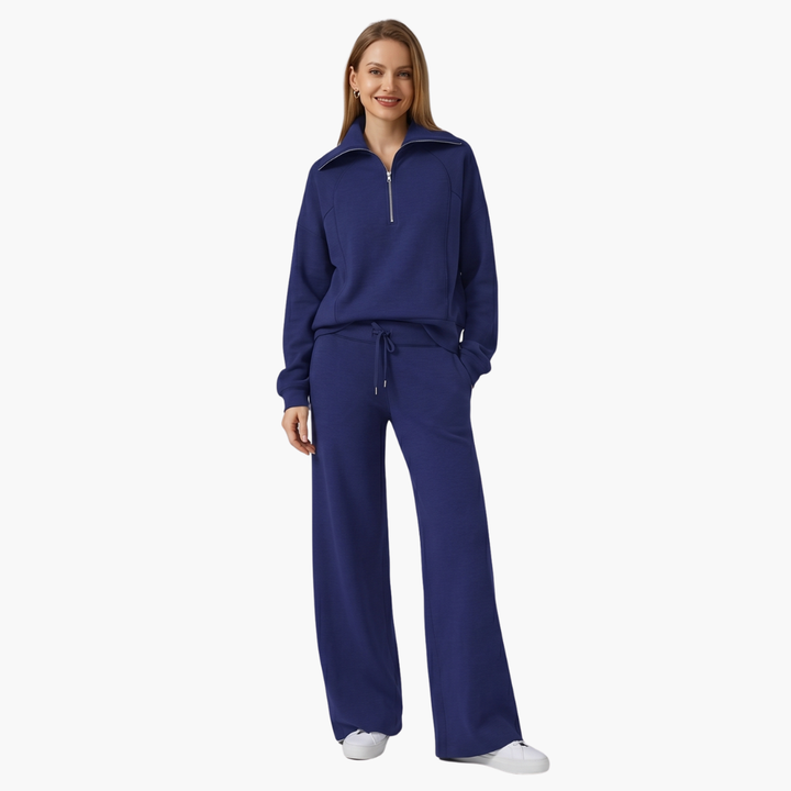Sofia | Elegante e Confortevole Set Lounge per Casa – Top Sportivo e Pantaloni a Gamba Larga 2