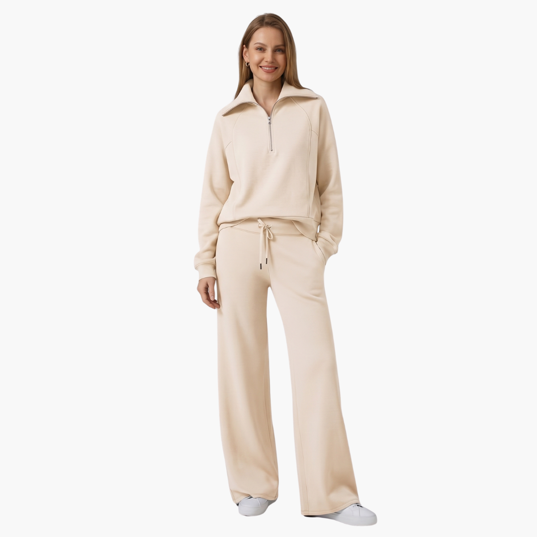 Sofia | Elegante e Confortevole Set Lounge per Casa – Top Sportivo e Pantaloni a Gamba Larga 3