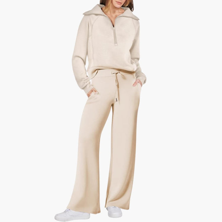 Sofia | Elegante e Confortevole Set Lounge per Casa – Top Sportivo e Pantaloni a Gamba Larga 4