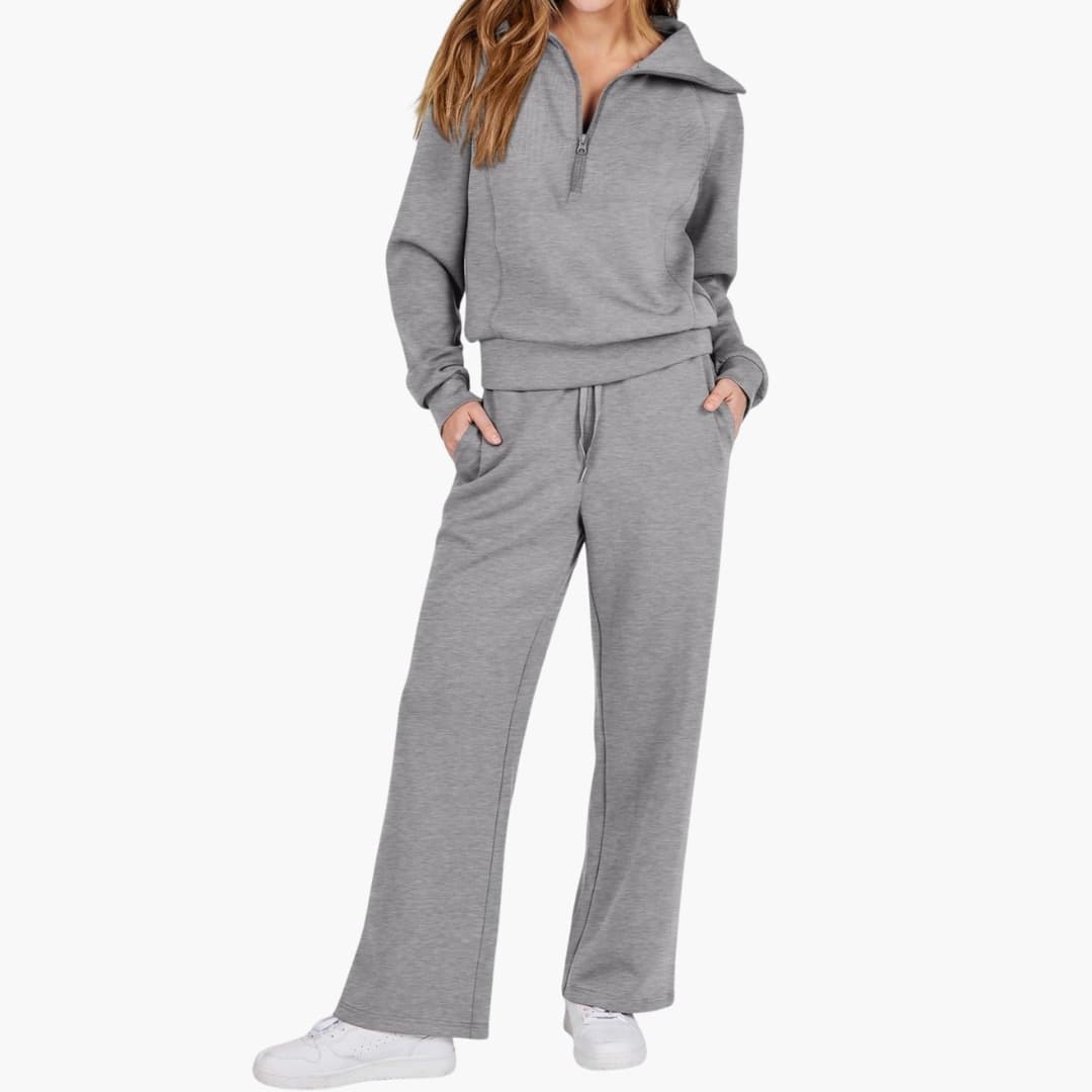 Sofia | Elegante e Confortevole Set Lounge per Casa – Top Sportivo e Pantaloni a Gamba Larga 5