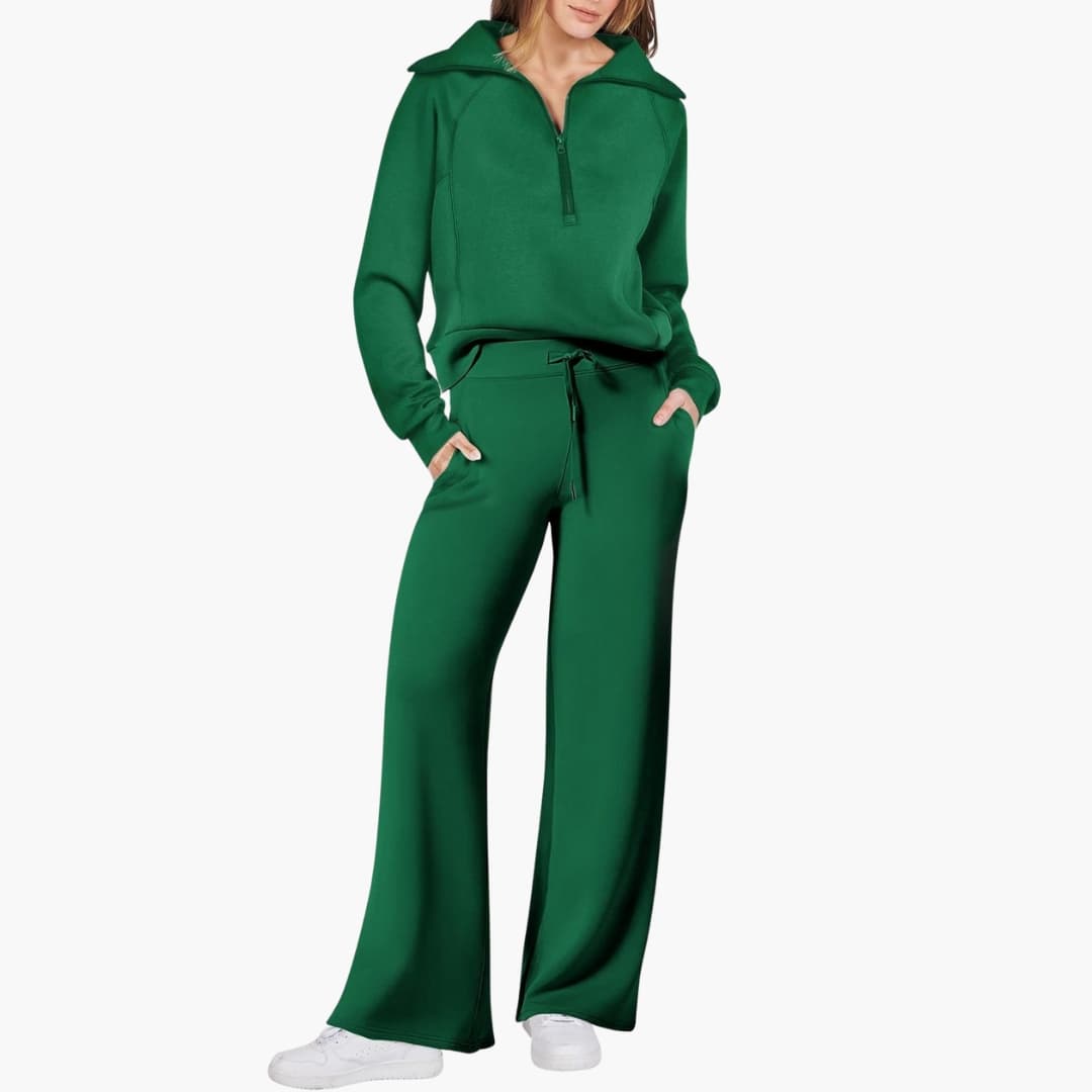 Sofia | Elegante e Confortevole Set Lounge per Casa – Top Sportivo e Pantaloni a Gamba Larga 6