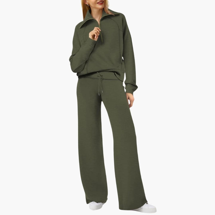 Sofia | Elegante e Confortevole Set Lounge per Casa – Top Sportivo e Pantaloni a Gamba Larga 8
