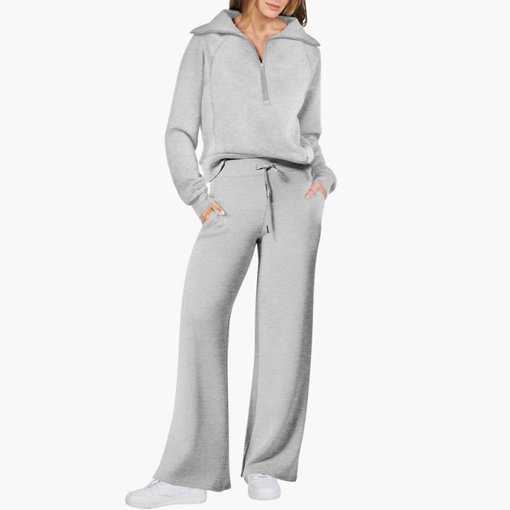 Sofia | Elegante e Confortevole Set Lounge per Casa – Top Sportivo e Pantaloni a Gamba Larga 9