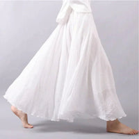 Olivia | Light and comfortable long cotton skirt